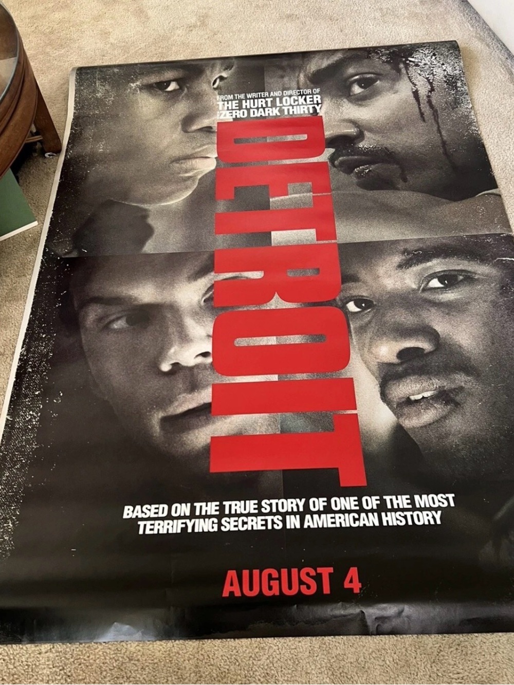Original Large Bus Shelter poster (DETROIT) 4”x6” ft Large Movie Poster